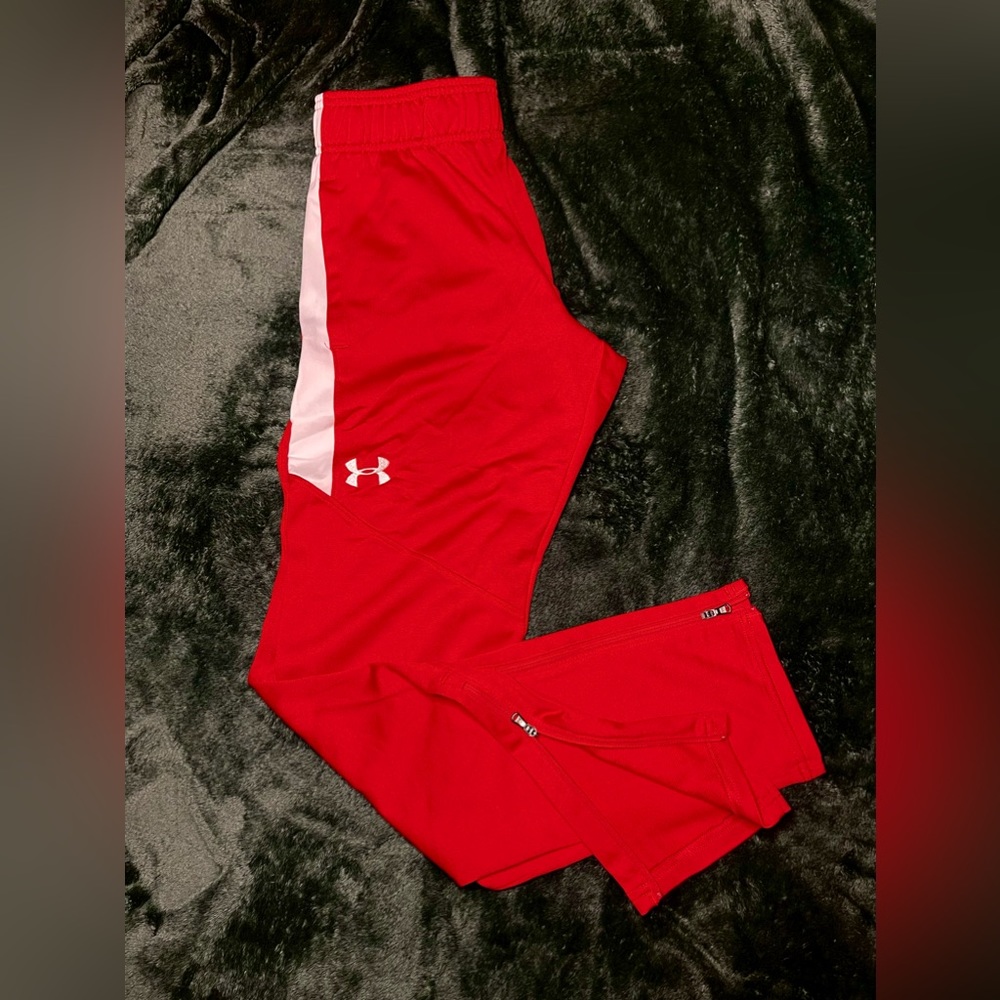 Under Armour Rival Knit Athletic Pant - Red, Small